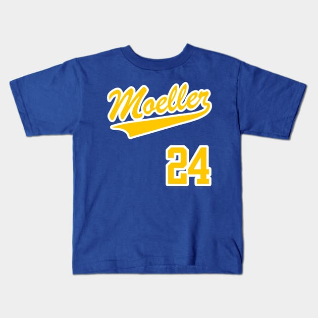 Ken Griffey Jr MOELLER Away Jersey (Front & Back Print) Kids T-Shirt by darklordpug